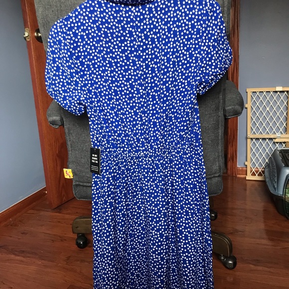 Printed Button Front Collar Dress - Picture 6 of 8